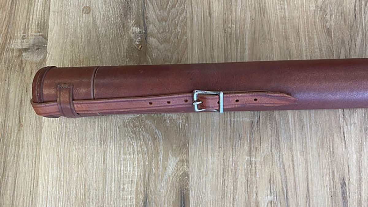 Classic Leather Fly Rod Case 28”